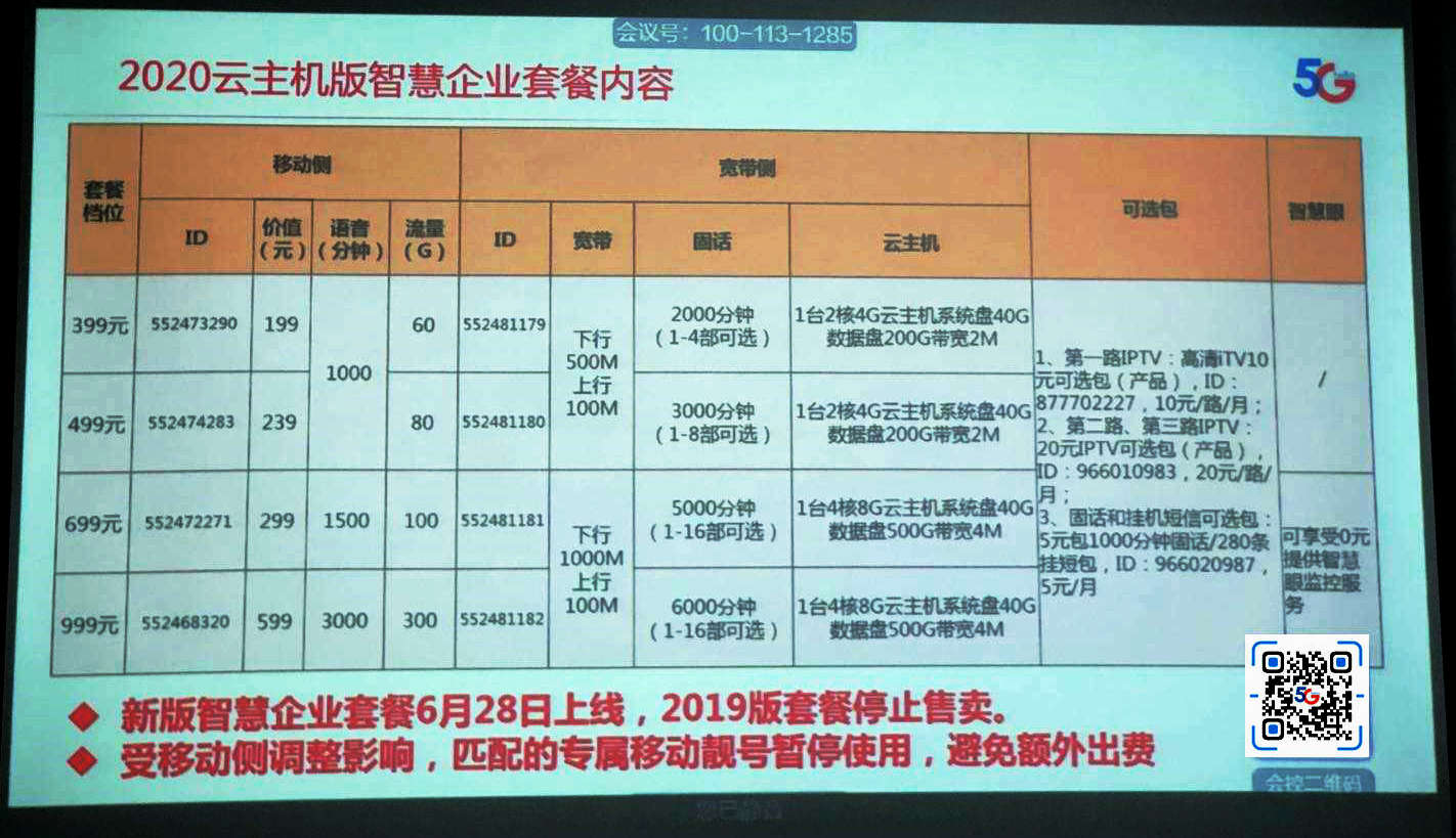 西安电信企业宽带新版套餐